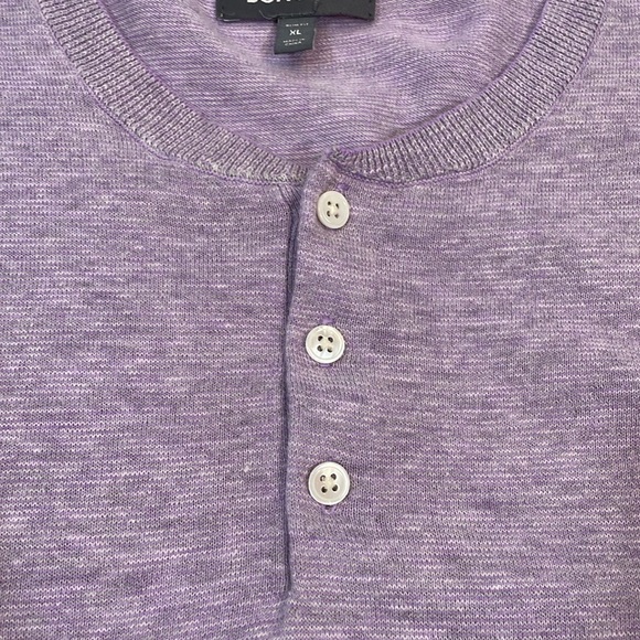 Bonobos Men’s Sweater Henley XL Cotton Linen Blend Lightweight EUC - Picture 7 of 10